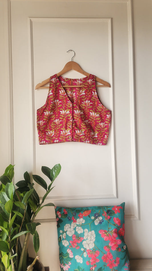 Pink || Cotton Blouse
