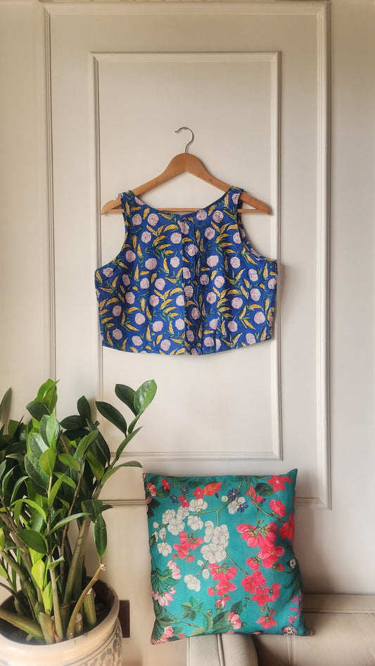 Blue || Cotton Blouse