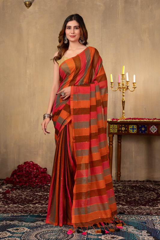 G O K A R N || Mull Cotton Saree