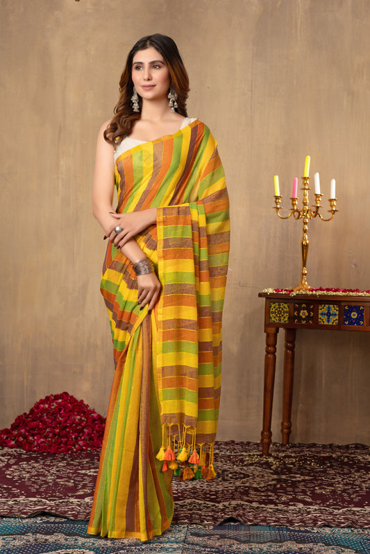 G U L S H A N || Mull Cotton Saree