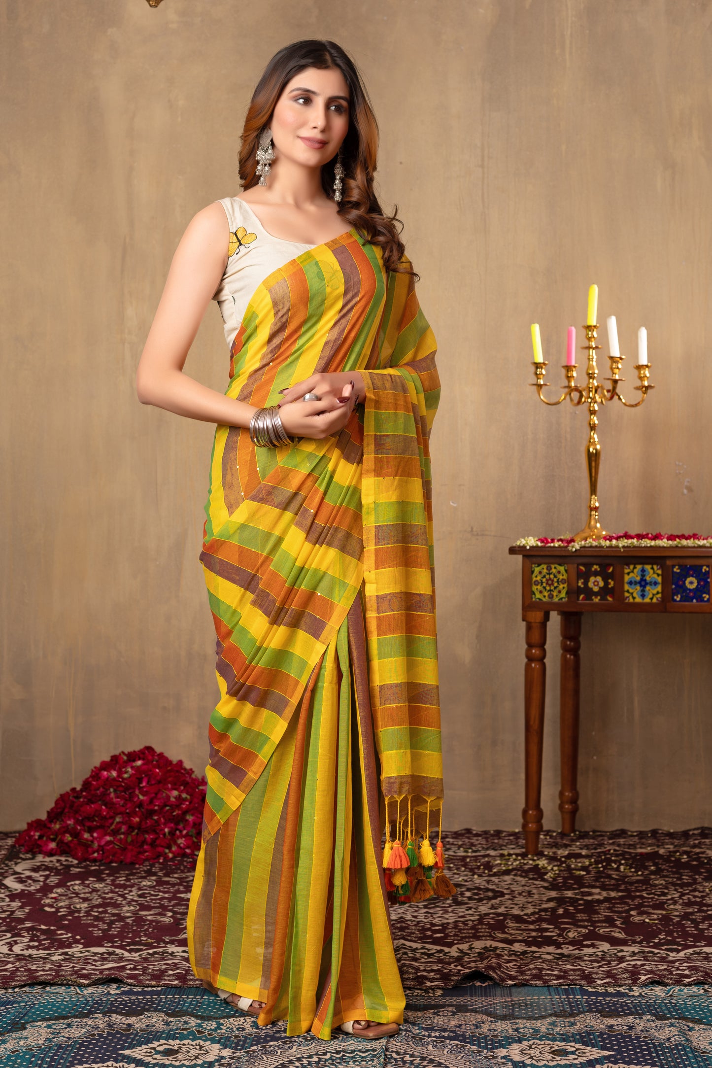 G U L S H A N || Mull Cotton Saree