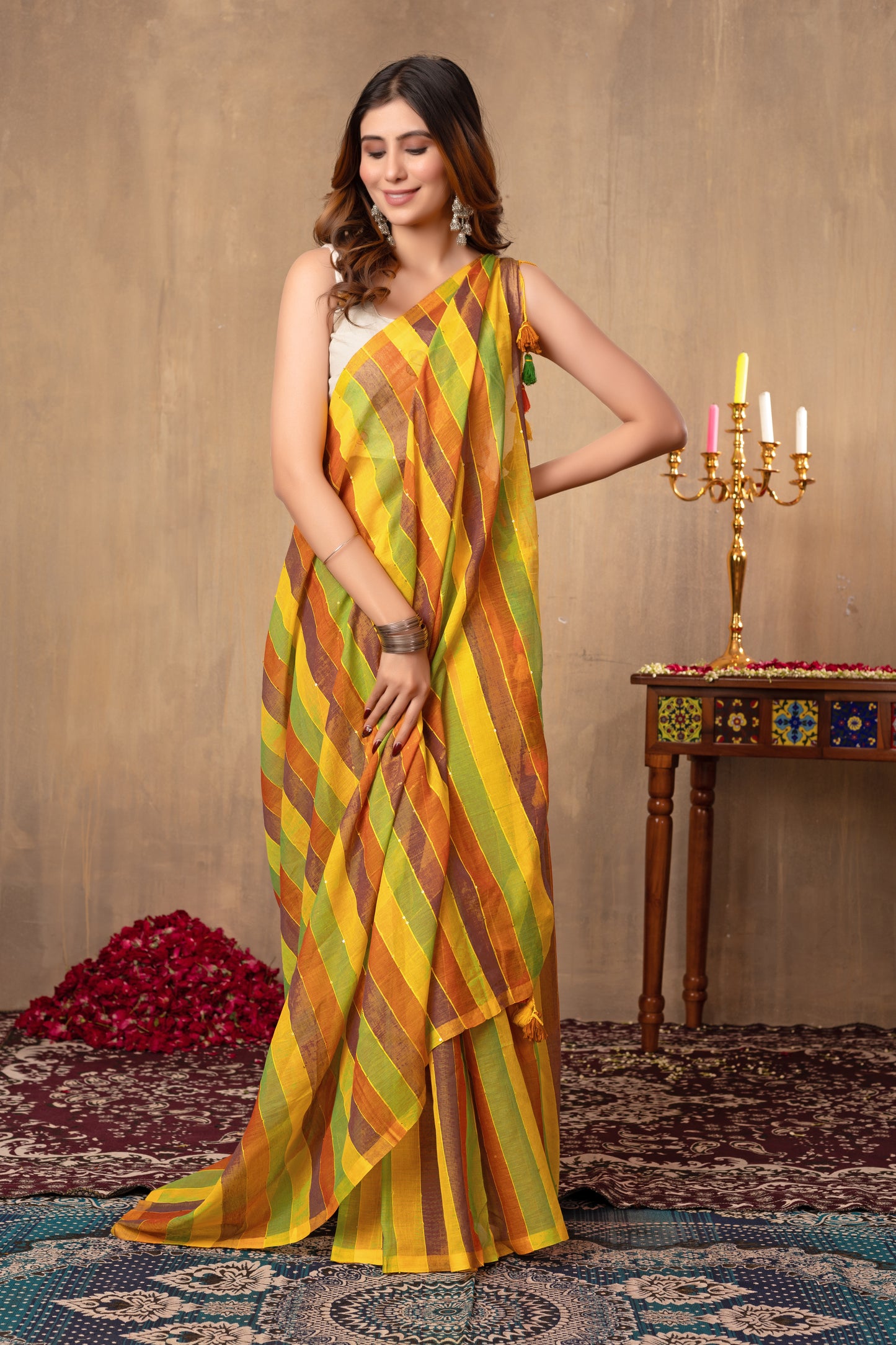 G U L S H A N || Mull Cotton Saree