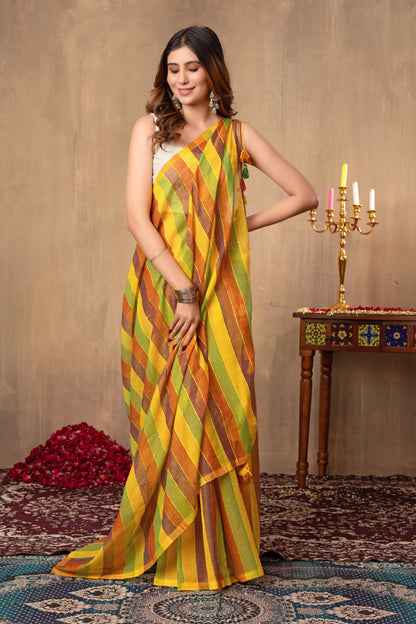 G U L S H A N || Mull Cotton Saree