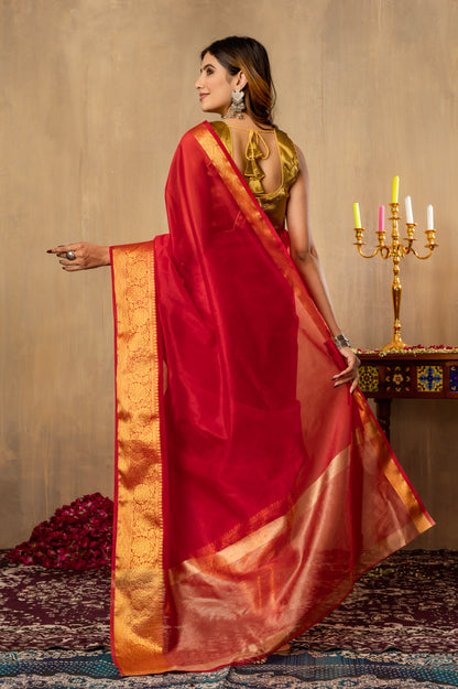 M I T A L I || Organza Tissue Saree