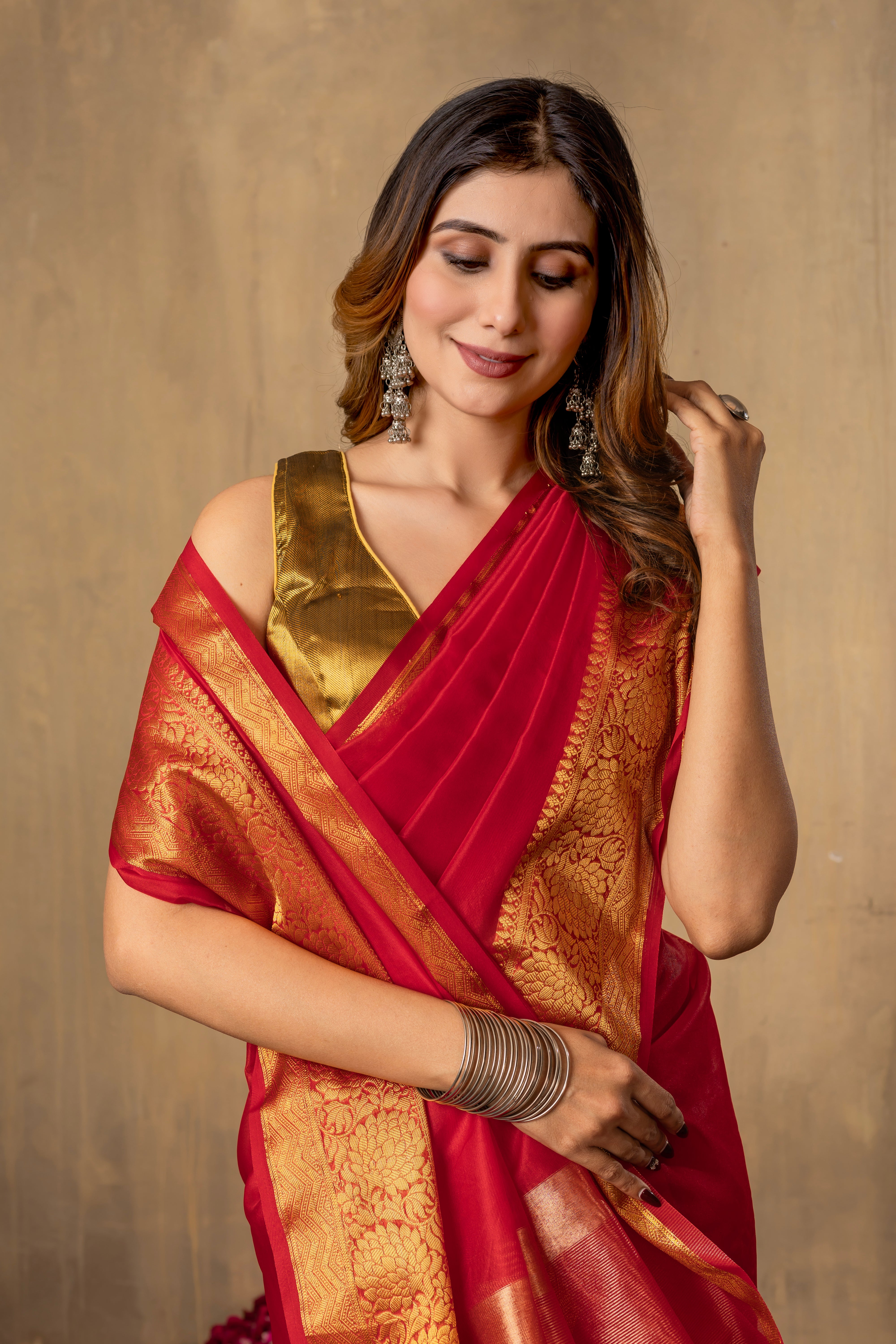 M I T A L I || Organza Tissue Saree
