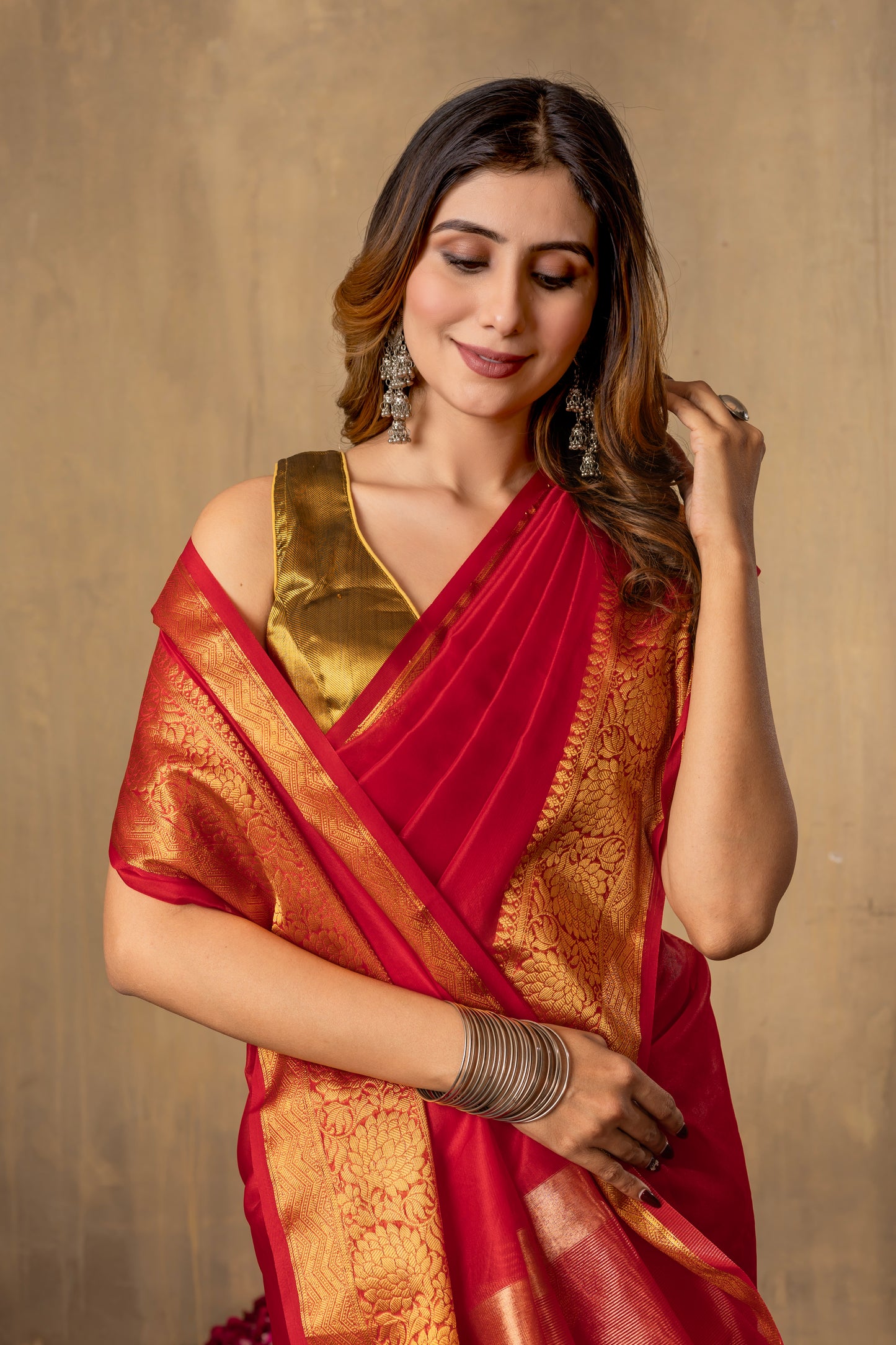 M I T A L I || Organza Tissue Saree