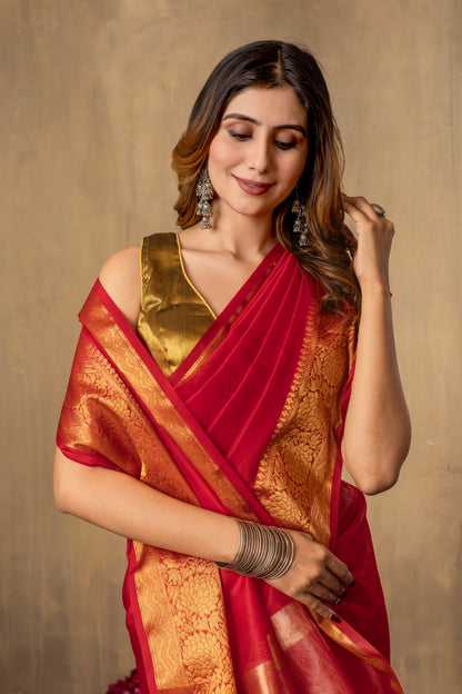 M I T A L I || Organza Tissue Saree
