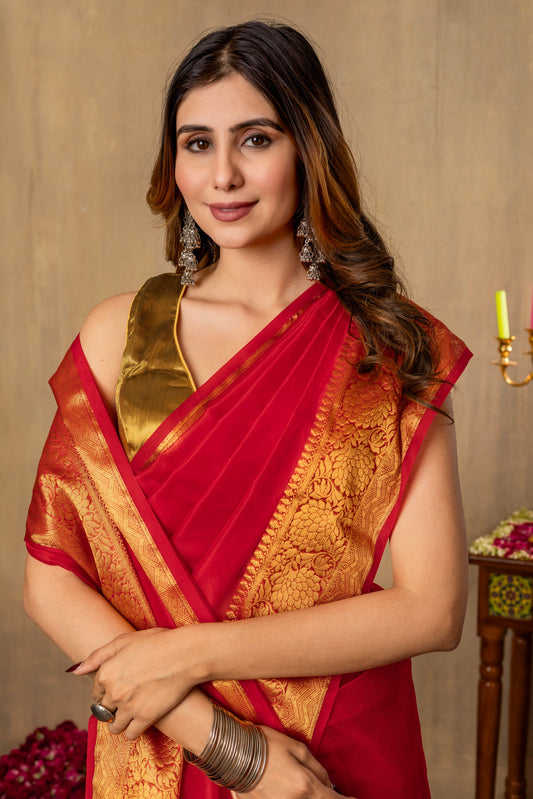 M I T A L I || Organza Tissue Saree