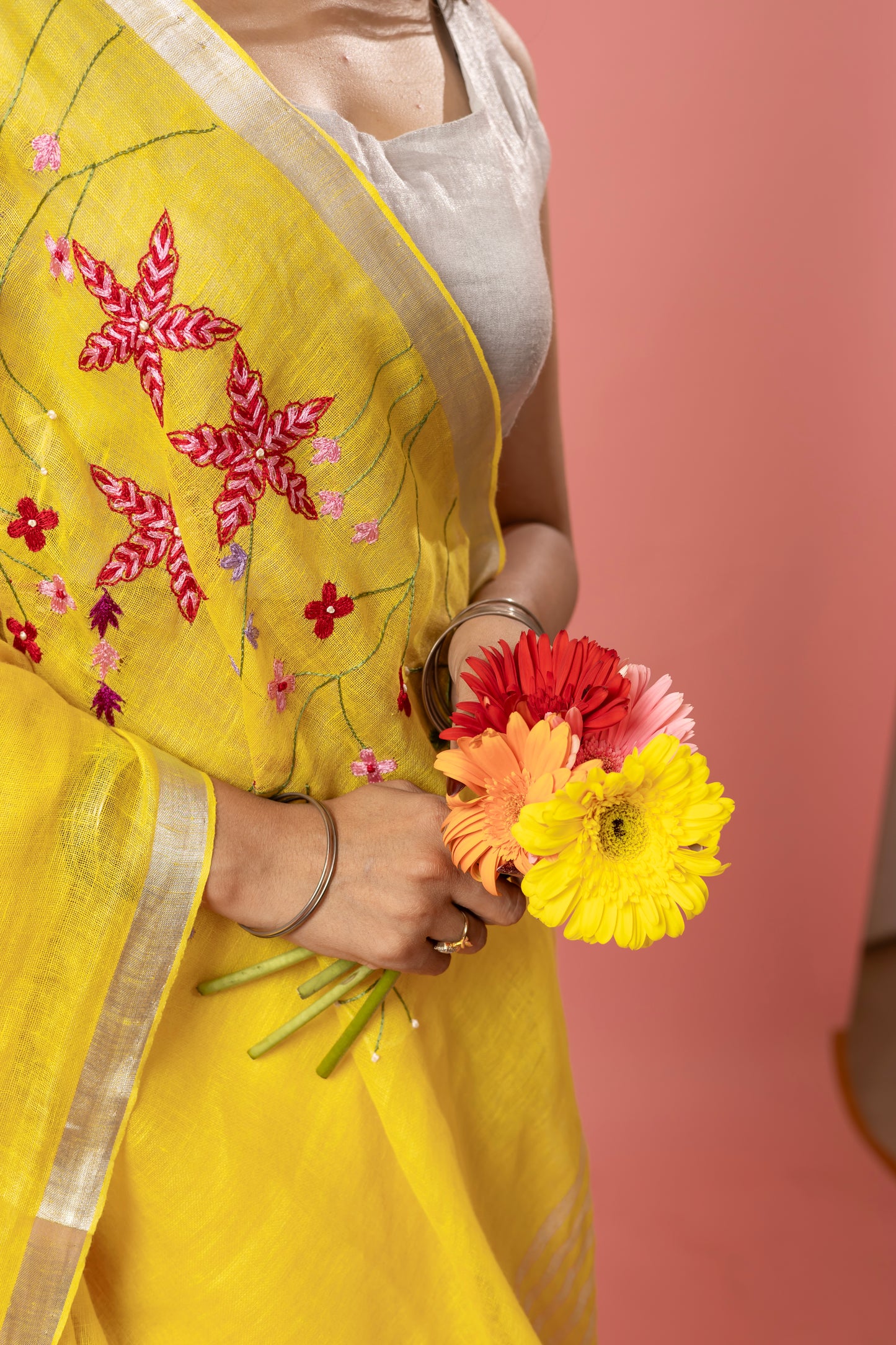 T U N G B H A D R A || Pure Linen Saree