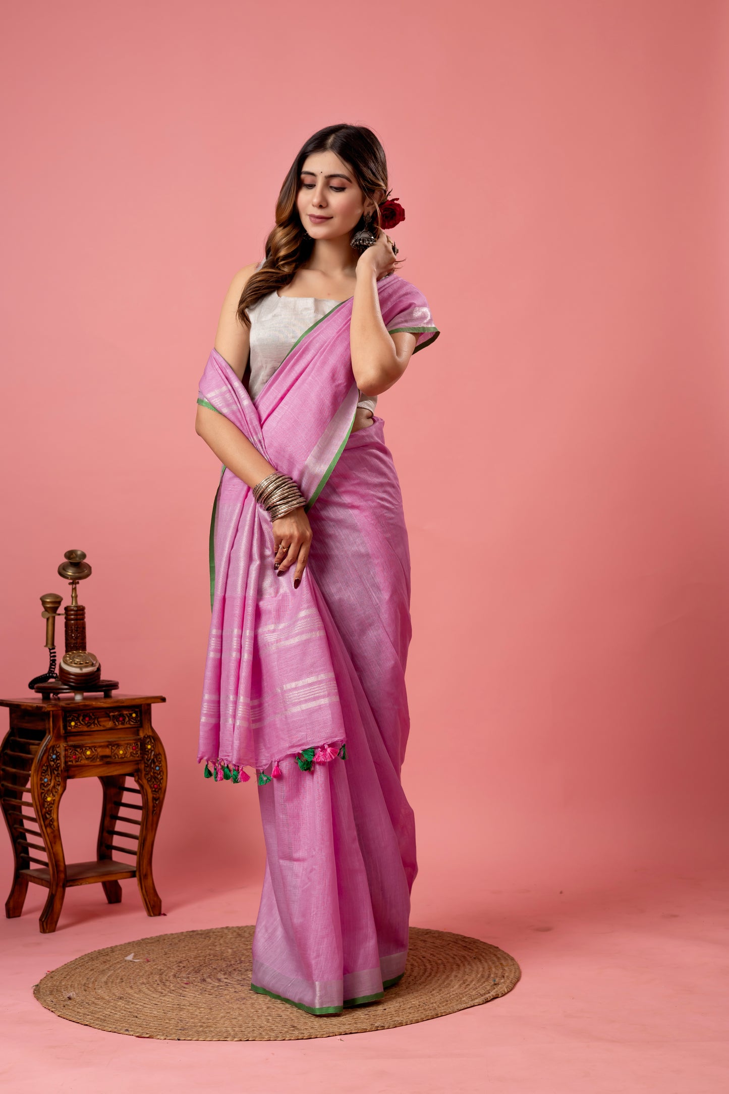 J A M U N I ||Semi Linen Saree