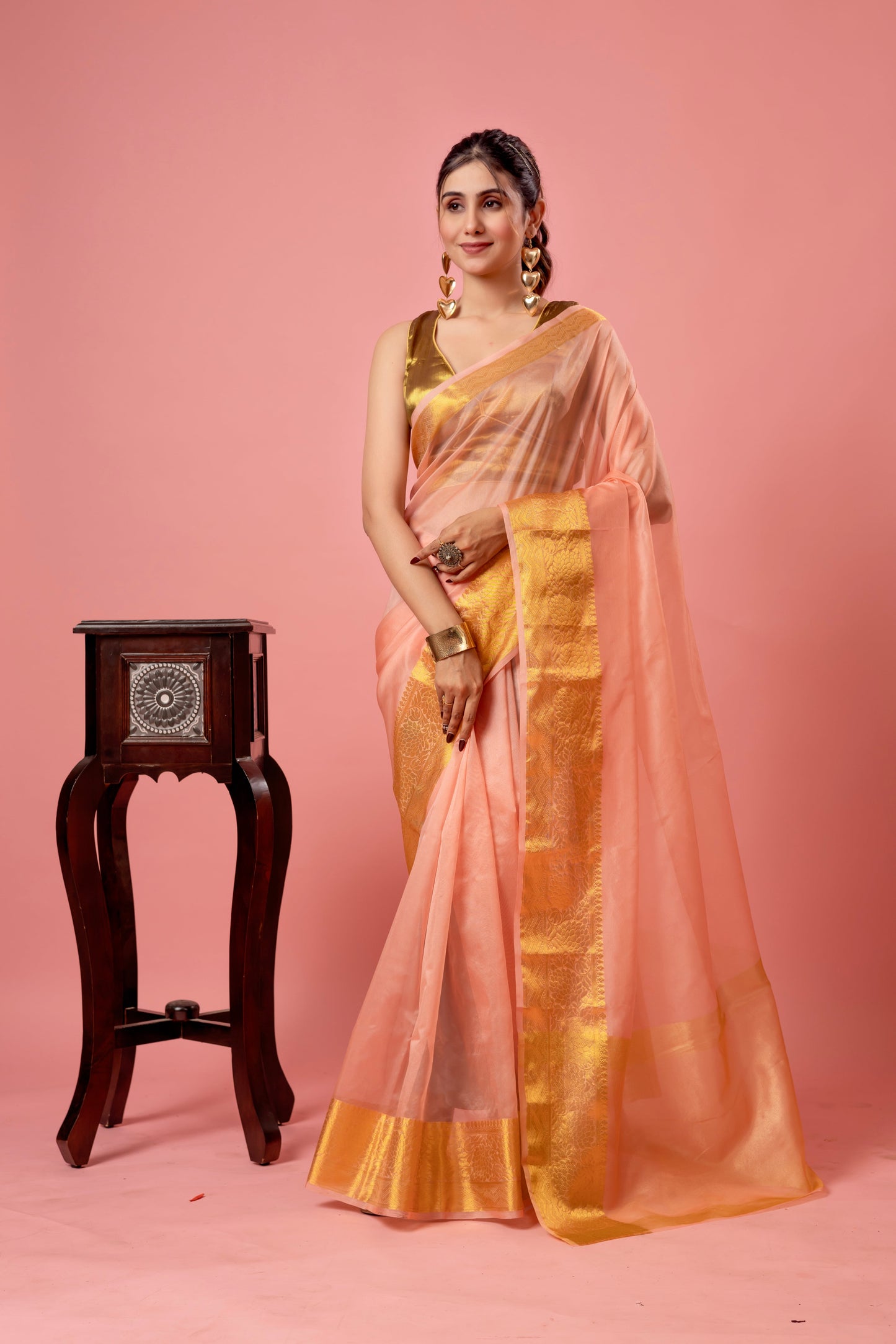 M O H I N I || Organza Tissue Saree