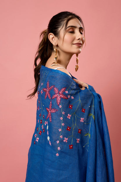 K A G N A || Pure Linen Saree