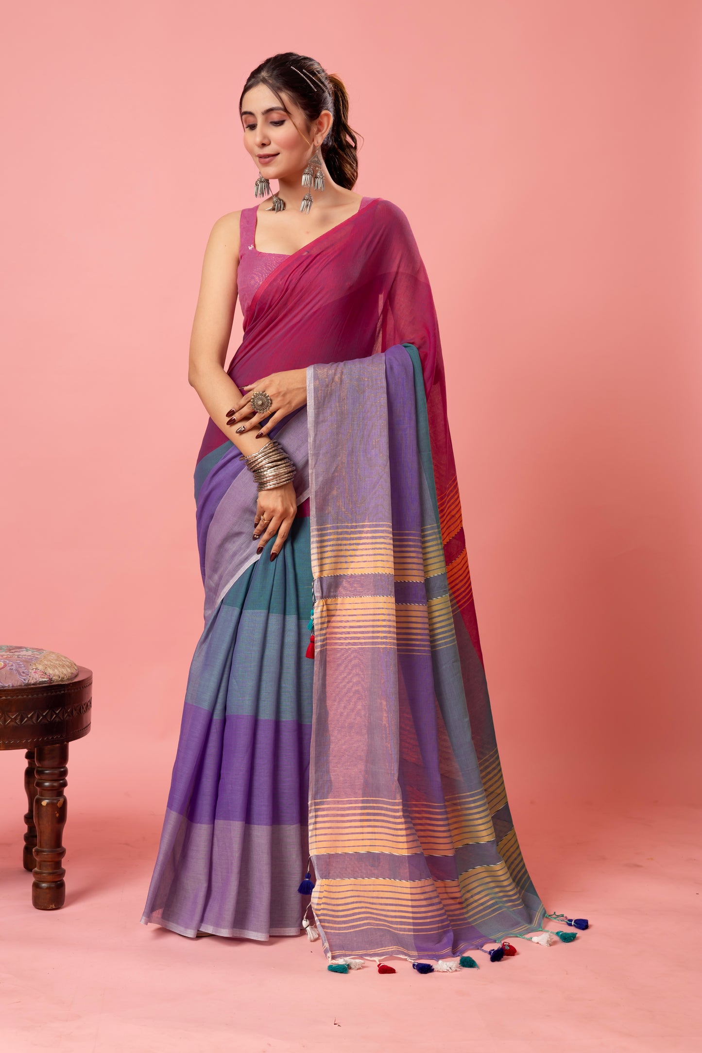 C H U I - M U I || Mull Cotton Saree