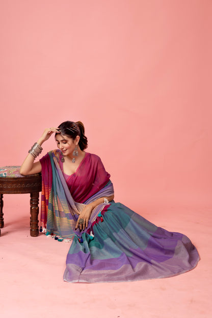 C H U I - M U I || Mull Cotton Saree