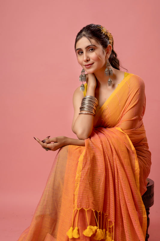 P O S T A || Mull Cotton Saree