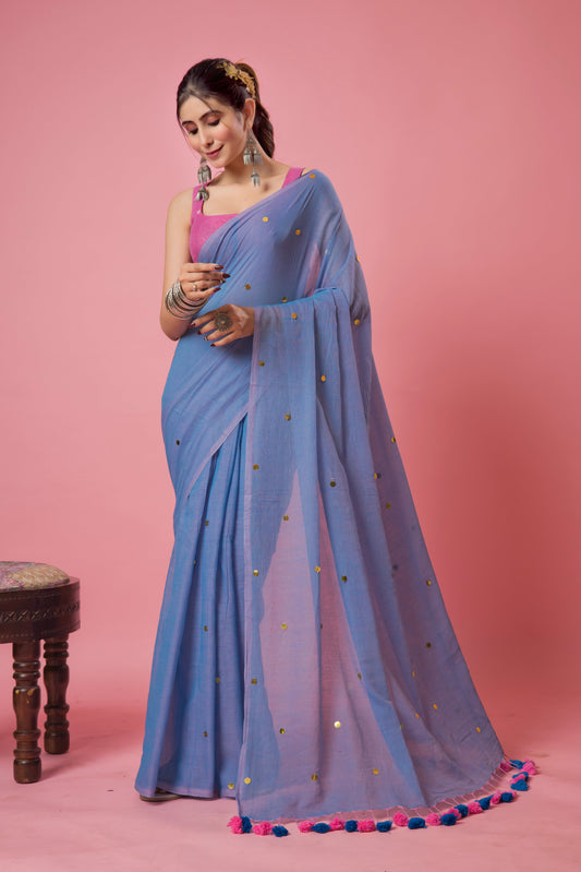 M A D H U K A M I N I || Mull Cotton Saree