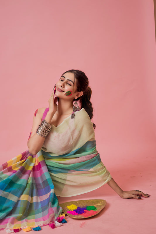 A T R A N G E E - S A T R A N G E E || Mull Cotton Saree