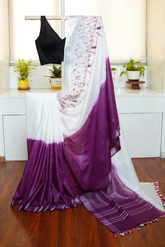 K A R J A N || Semi Linen Saree