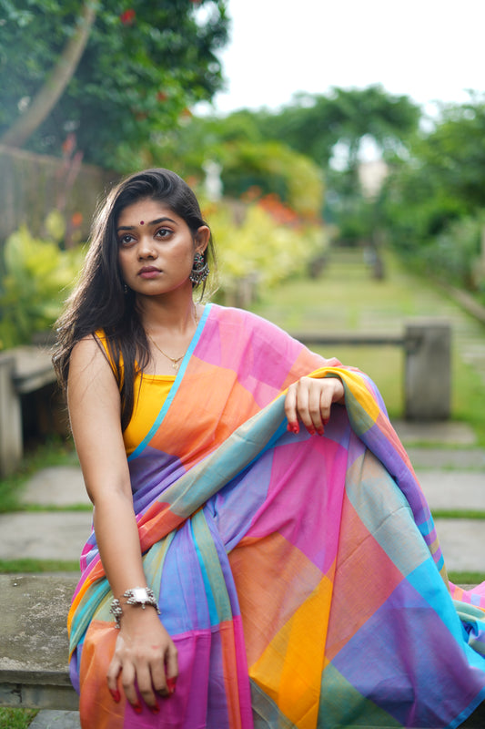 C H A M E L I || Mull Cotton Saree