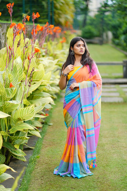 C H A M E L I || Mull Cotton Saree