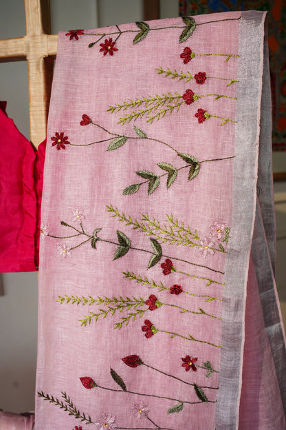 G O D A V A R I || Pure Linen Saree