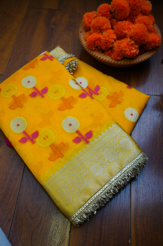 B H R A M A R || Banarasee Tissue saree