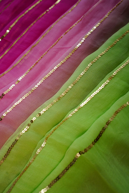 D H A T R I || Pure Chiffon saree