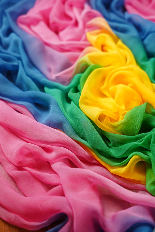 B A D A L O O N - S E ||  Pure Chiffon Saree