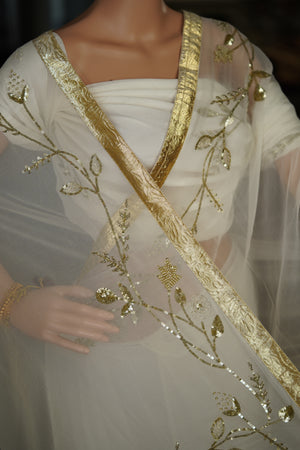 S I Y A  || Pure Chiffon Saree with Hand Work