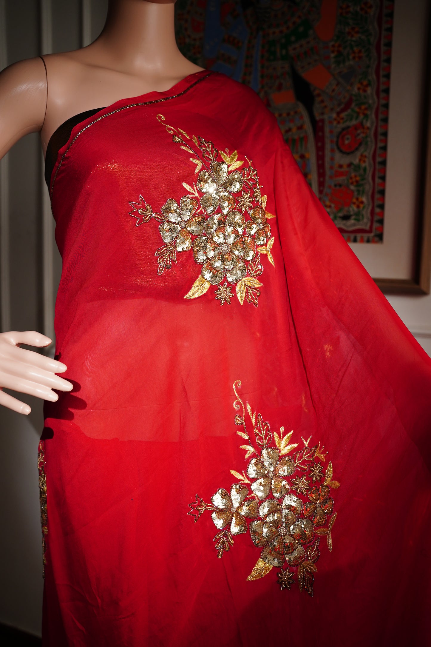 R A S E S H W A R I || Organza Sequence work Saree