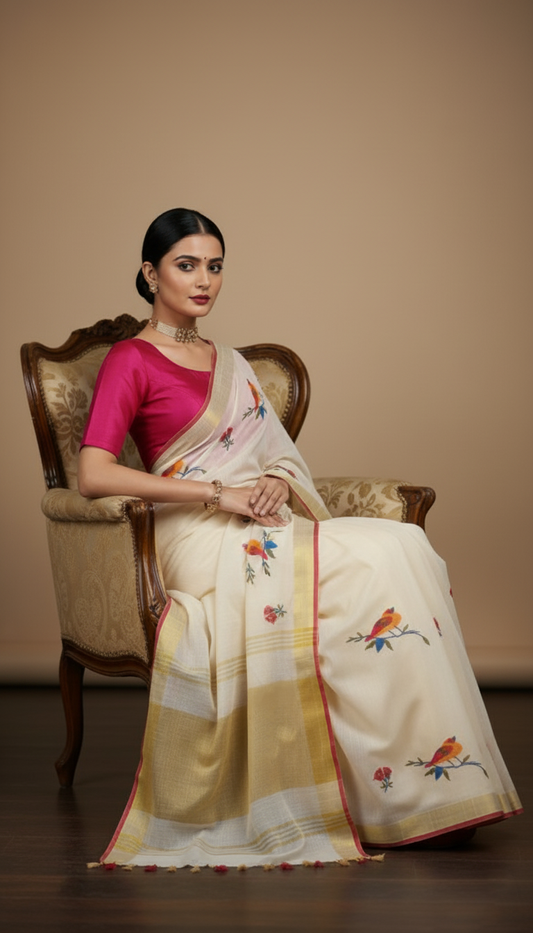 C H I R I Y A A N || Semi Tussar Silk Saree