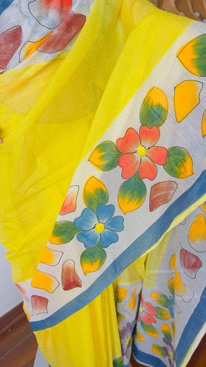 P A H E L I || Kota Doria Hand Paint Saree