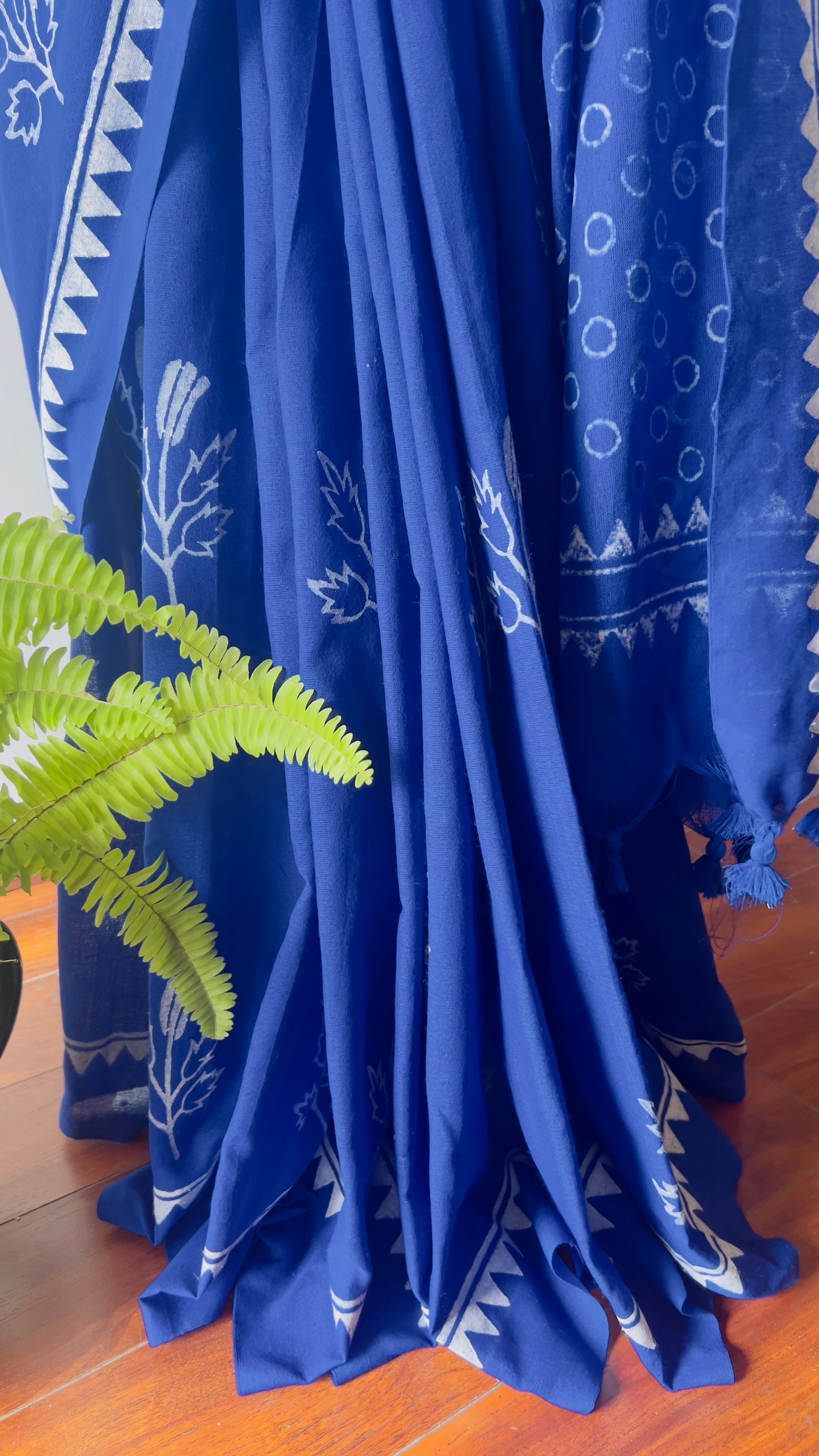 P A V I K A || Khadi Hand Block Paint Cotton Saree