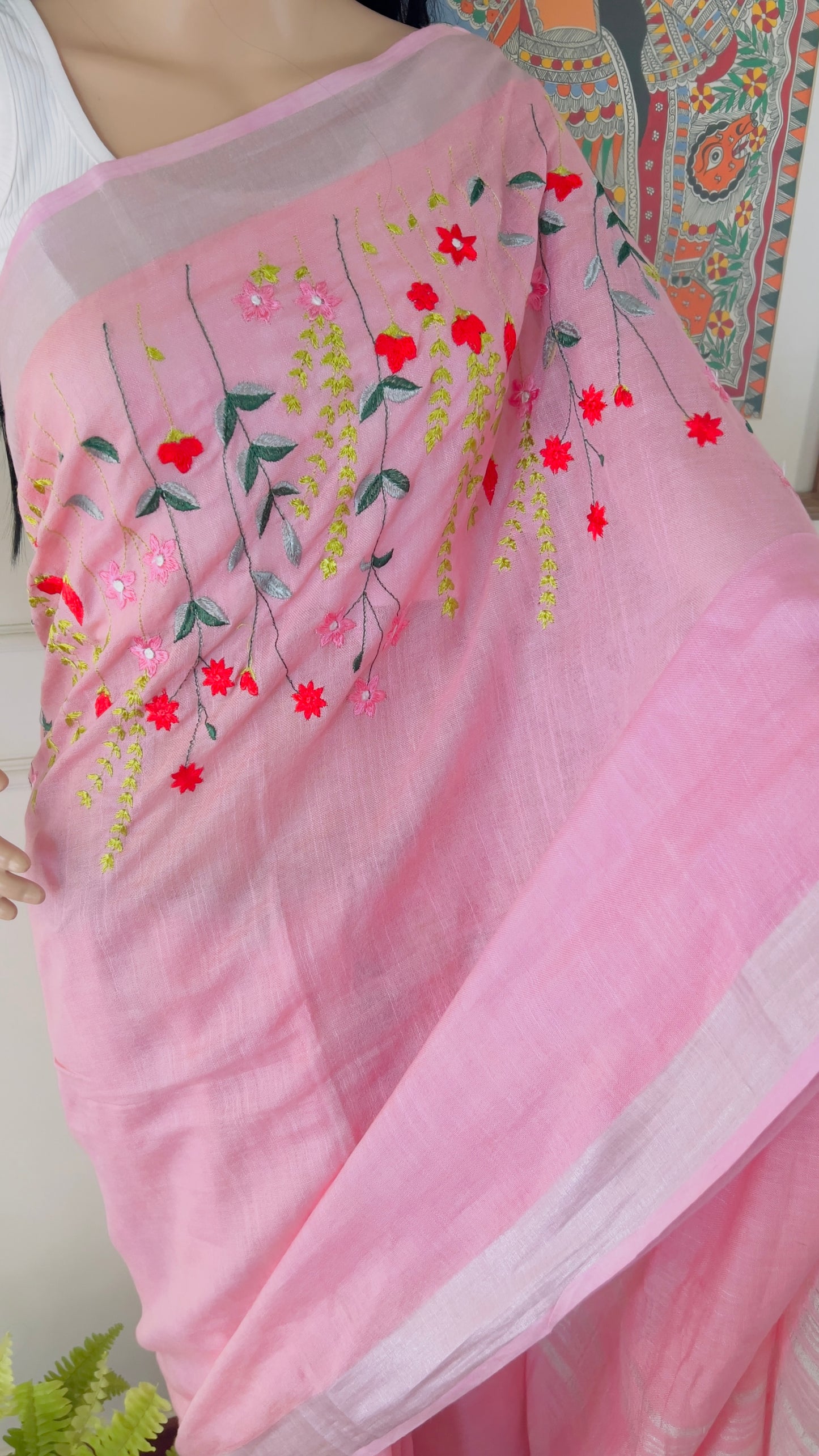 J A L P A R I ||Semi Linen Saree