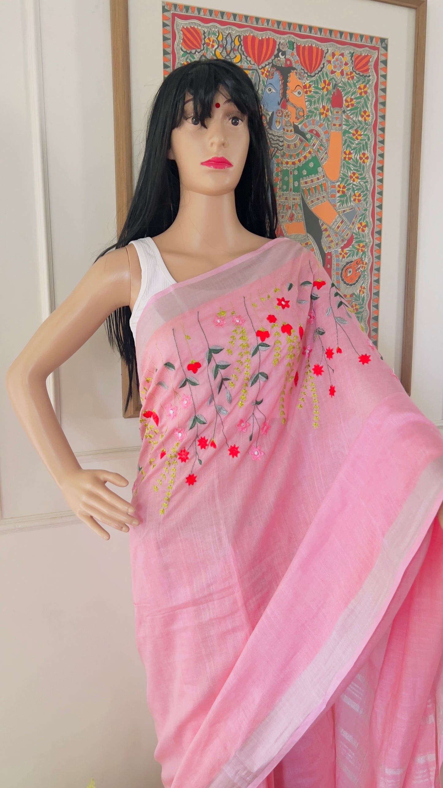 J A L P A R I ||Semi Linen Saree