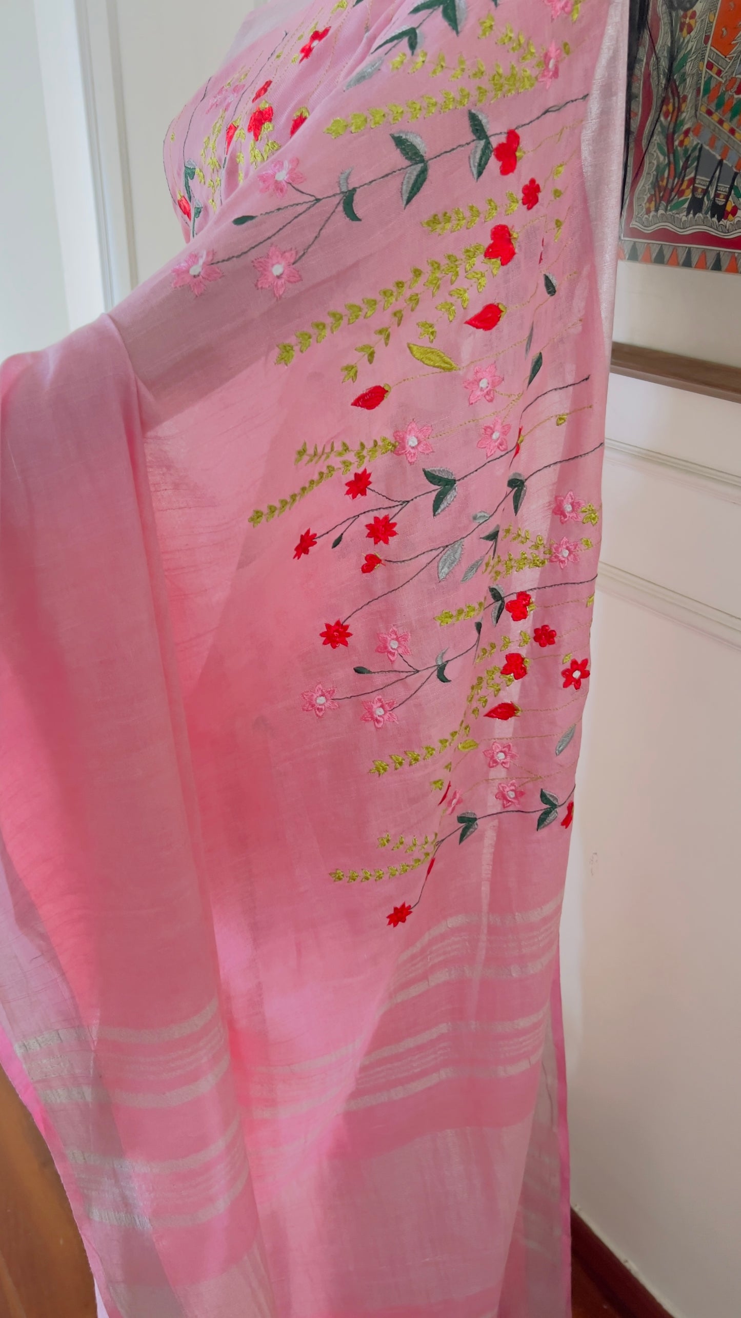 J A L P A R I ||Semi Linen Saree