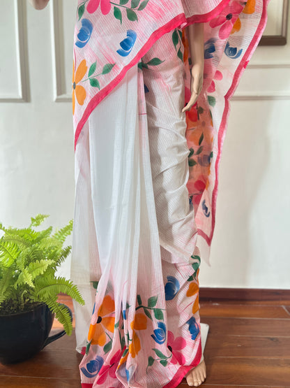 R E N U K A || Kota Doria Hand Paint Saree