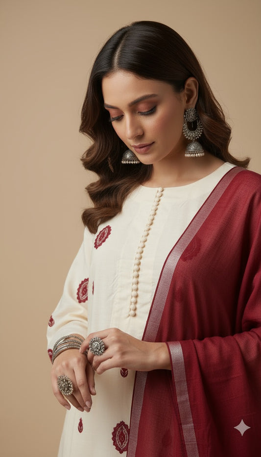 Handloom Cotton Oversized Farshi Shalwar set || Lily