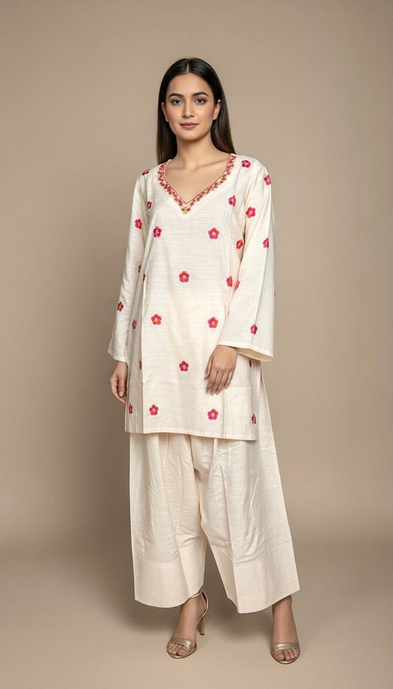 I R I S || Oversized Farshi Salwar Set – Ethnic Saroj