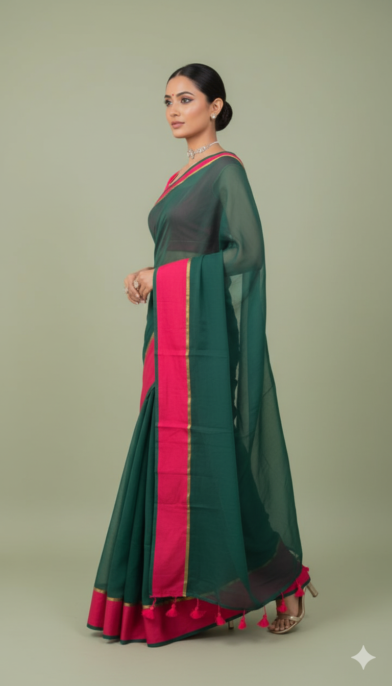 K R U P A L I || MULL COTTON SAREE