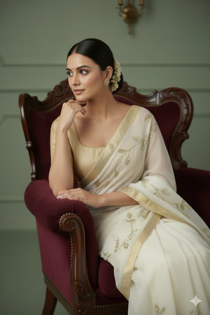 A A R A M Y A || Pure Chiffon Saree