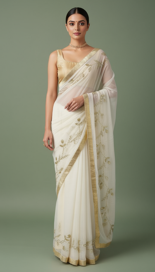 A A R A M Y A || Pure Chiffon Saree