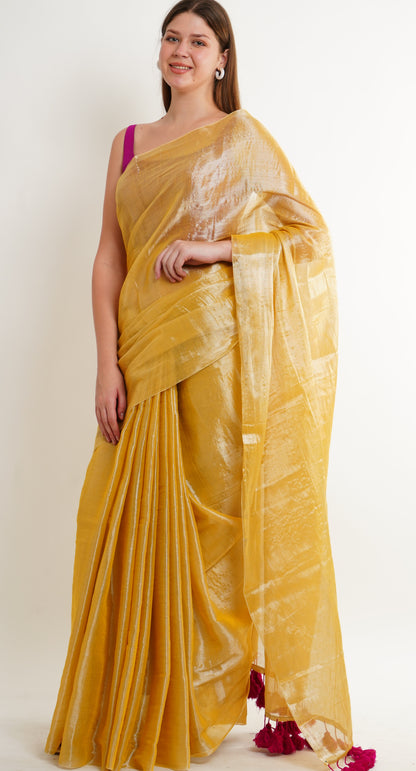 S U R A B H I  || Handloom Tissue Saree