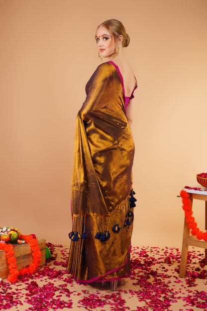 S H I V A N I || || Handloom Raga Tissue Saree