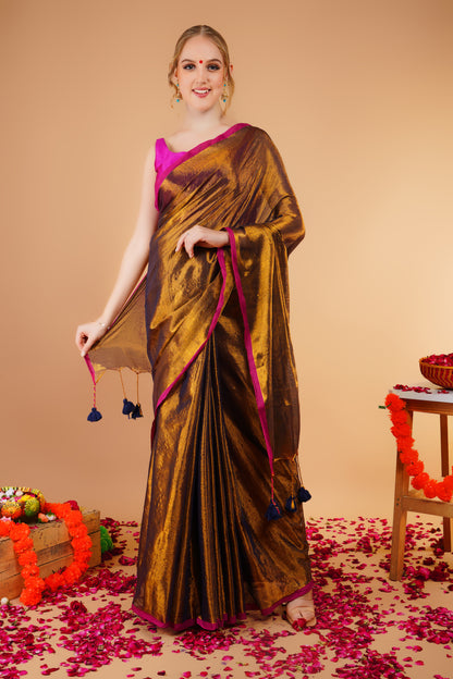 S H I V A N I || || Handloom Raga Tissue Saree