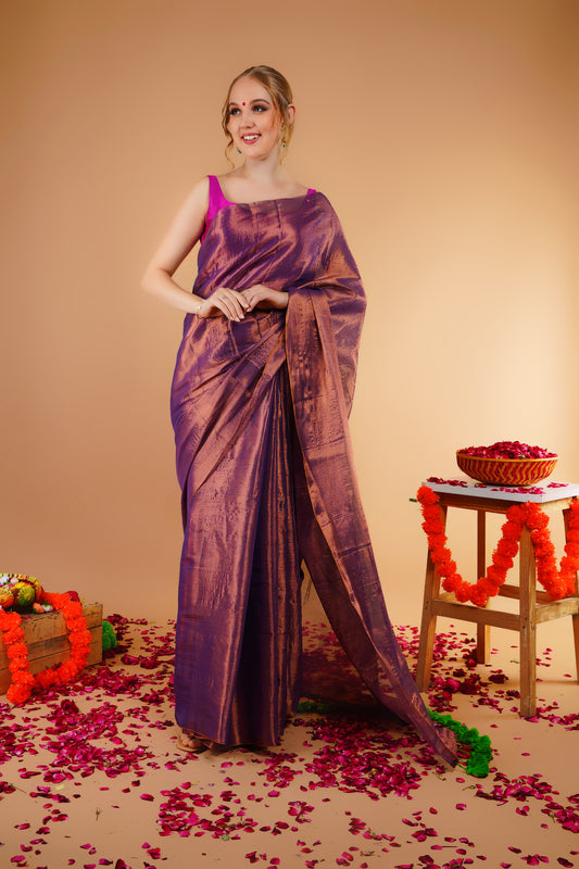 J Y O T I || Handloom Raga Tissue Saree