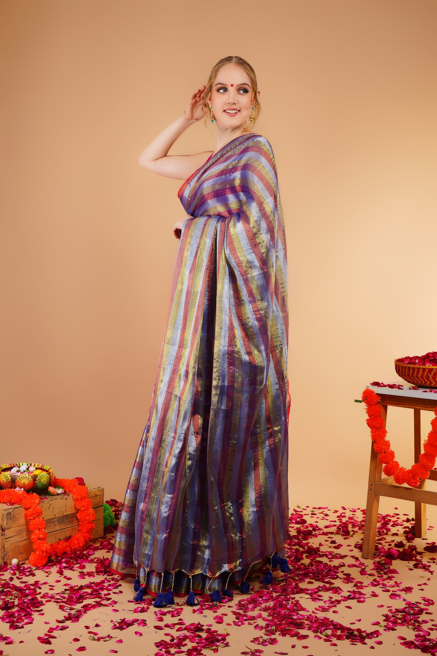 K E E S H A  || Handloom Tissue Saree