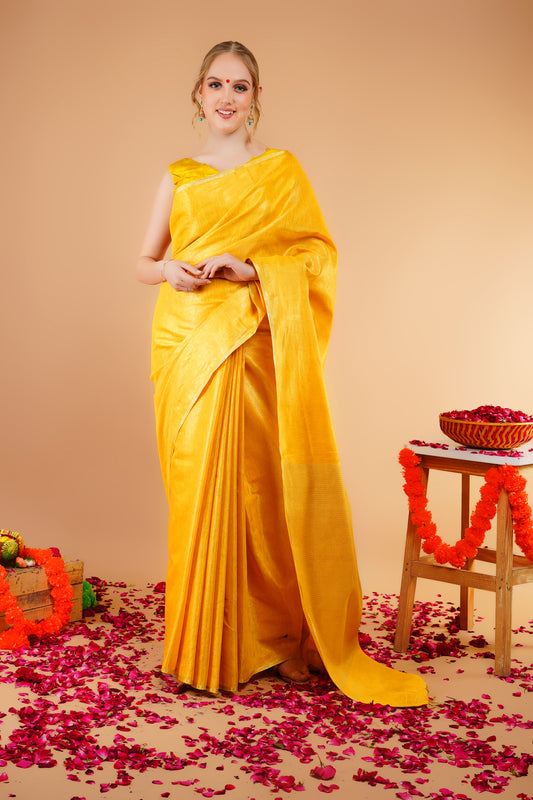 K O M A L || Tissue Linen Saree