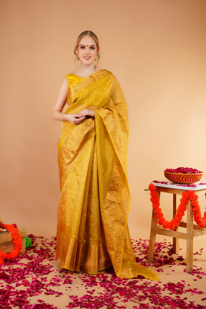V A S A N T A || Crushed Tissue Saree