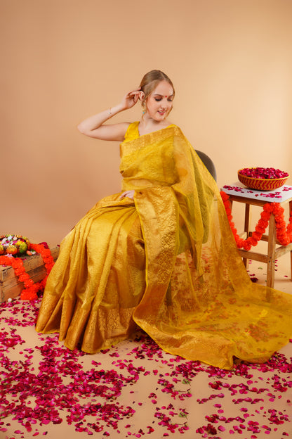 V A S A N T A || Crushed Tissue Saree